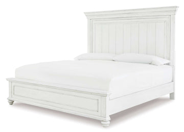 Kanwyn Whitewash Queen Panel Bed - Ornate Home