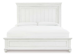 Kanwyn Whitewash Queen Panel Bed - Ornate Home