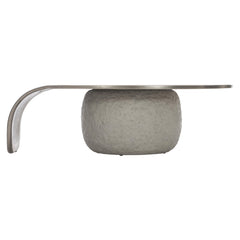 Kaori Sand Grey/Graphite Cocktail Table - Ornate Home