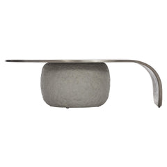 Kaori Sand Grey/Graphite Cocktail Table - Ornate Home