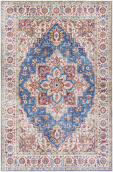 Kapaa Blue Medallion Rug - Clearance - Ornate Home