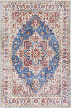 Kapaa Blue Medallion Rug - Clearance - Ornate Home