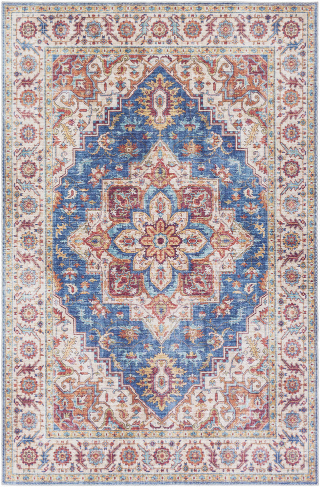 Kapaa Blue Medallion Rug - Clearance - Ornate Home
