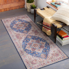 Kapaa Blue Medallion Rug - Clearance - Ornate Home