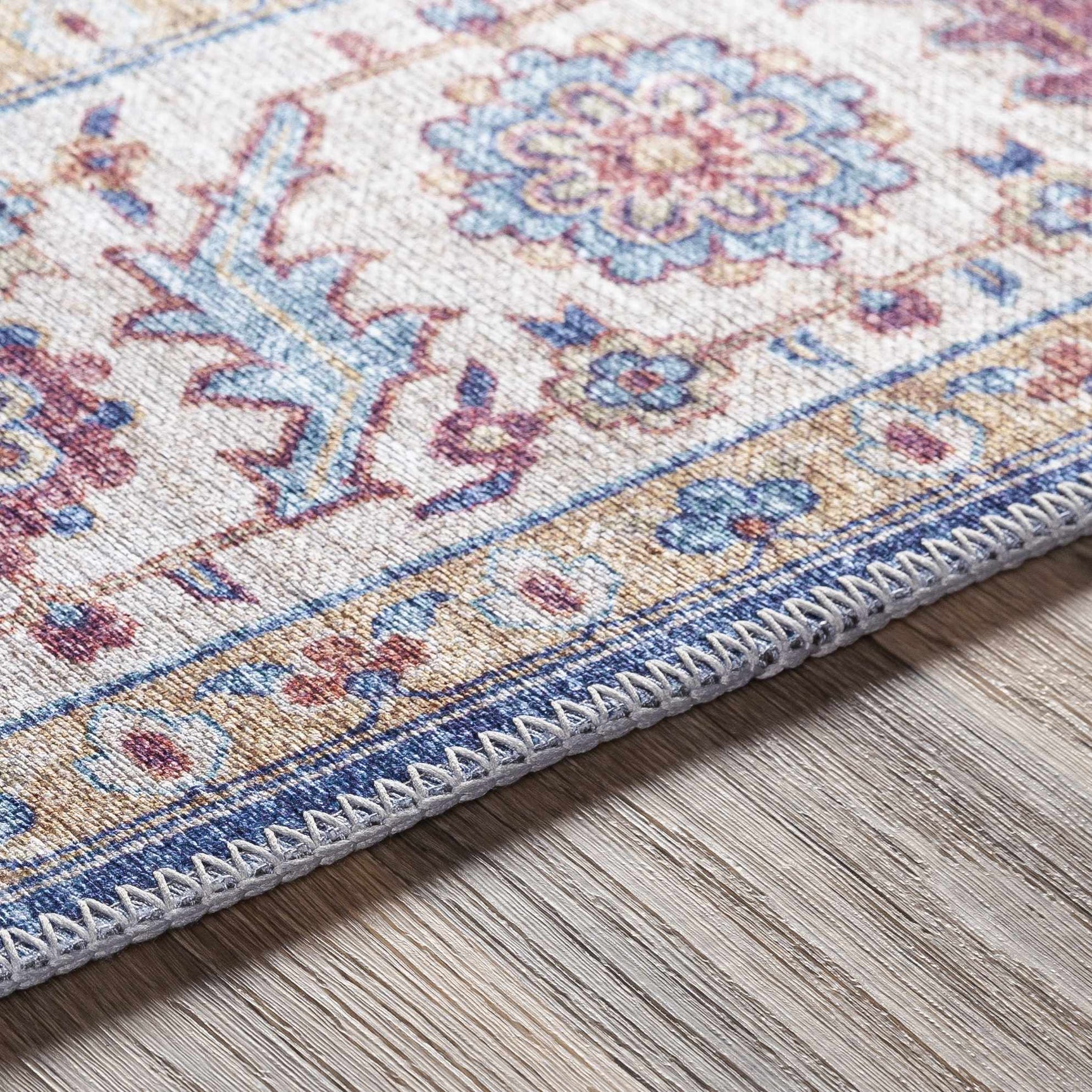 Kapaa Blue Medallion Rug - Clearance - Ornate Home