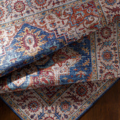 Kapaa Blue Medallion Rug - Clearance - Ornate Home