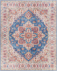Kapaa Blue Medallion Rug - Clearance - Ornate Home