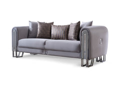 Kapadokya Grey Stationary Loveseat - Ornate Home