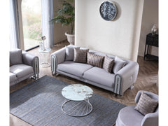 Kapadokya Grey Stationary Sofa - Ornate Home