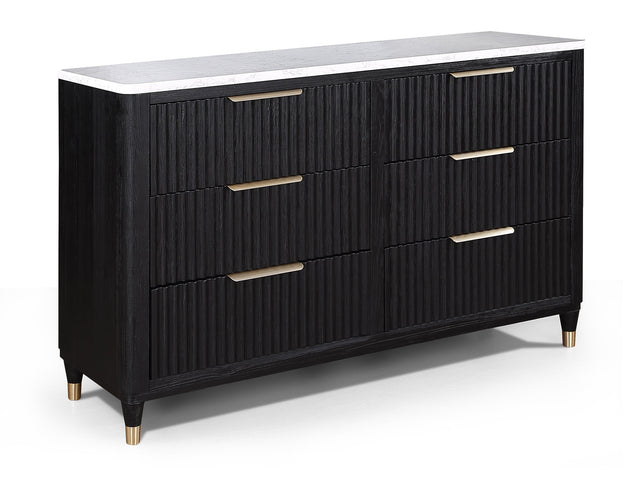 Kara Black Dresser - Ornate Home