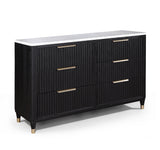 Kara Black Panel Bedroom Set - Ornate Home