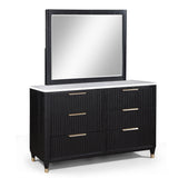 Kara Black Panel Bedroom Set - Ornate Home