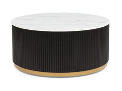Kara Black/White 3-Piece Cocktail Table Set - Ornate Home