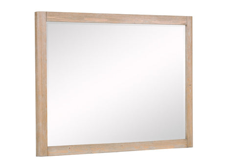 Kara Cerused Natural Dresser Mirror - Ornate Home