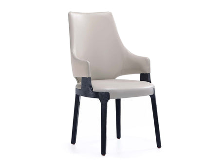 Kara Dining Arm Chair in Light Grey - Ornate Home