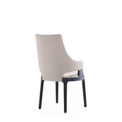 Kara Dining Arm Chair in Light Grey (set of 2) - Ornate Home