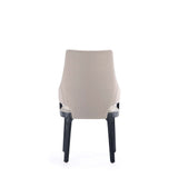 Kara Dining Arm Chair in Light Grey (set of 2) - Ornate Home