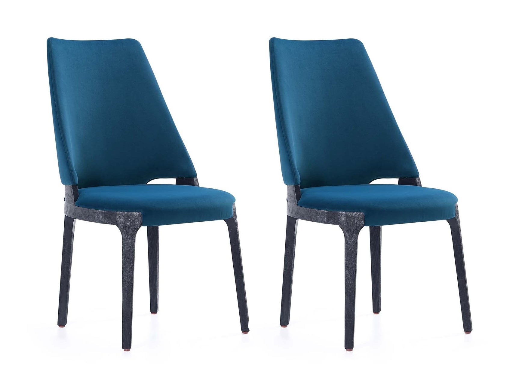 Kara Dining Side Chair in Blue (set of 2) - Ornate Home