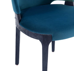 Kara Dining Side Chair in Blue (set of 2) - Ornate Home