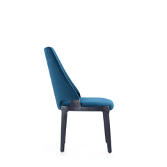 Kara Dining Side Chair in Blue (set of 2) - Ornate Home