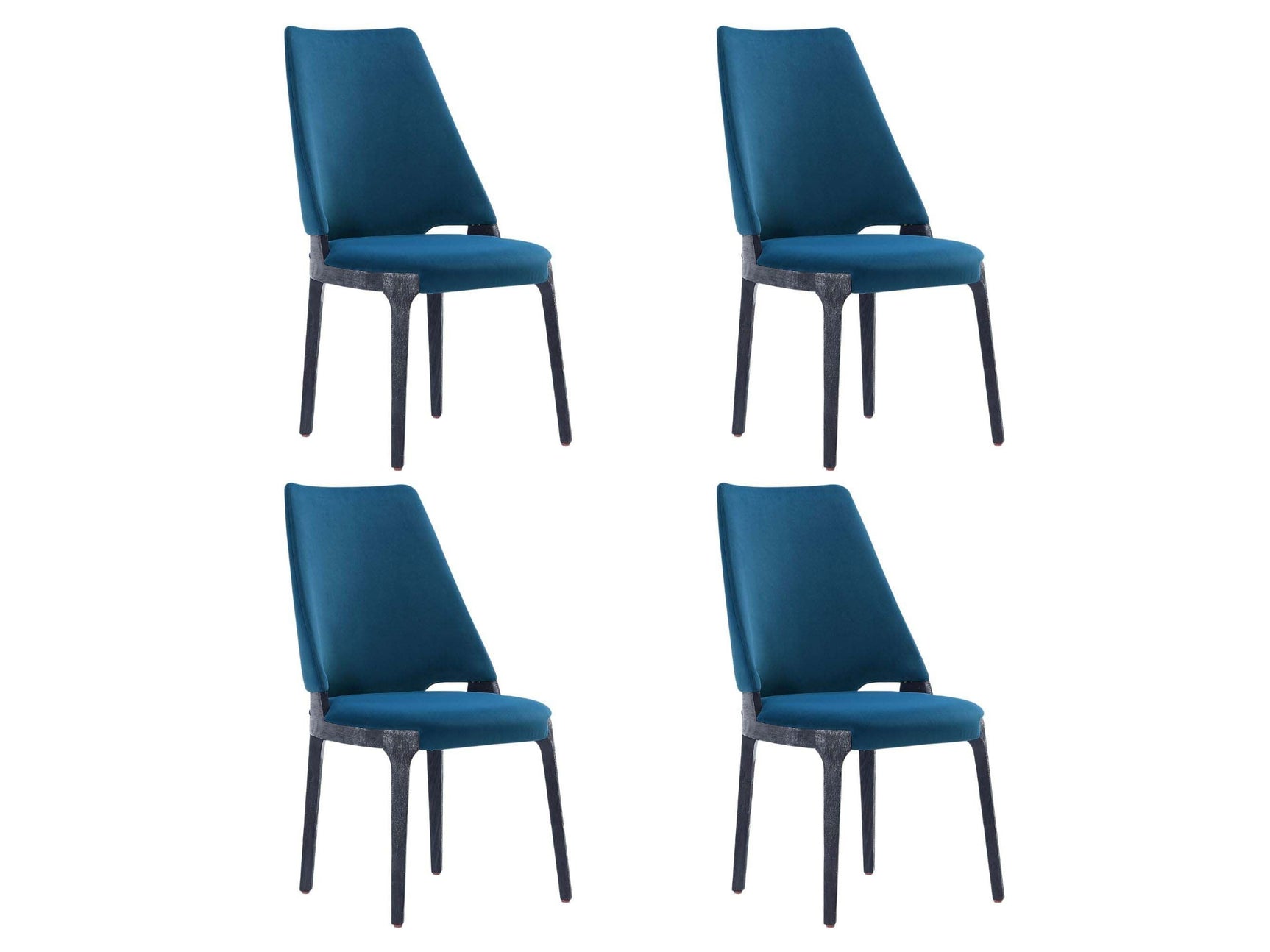 Kara Dining Side Chair in Blue (set of 4) - Ornate Home