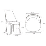 Kara Dining Side Chair in Blue (set of 4) - Ornate Home