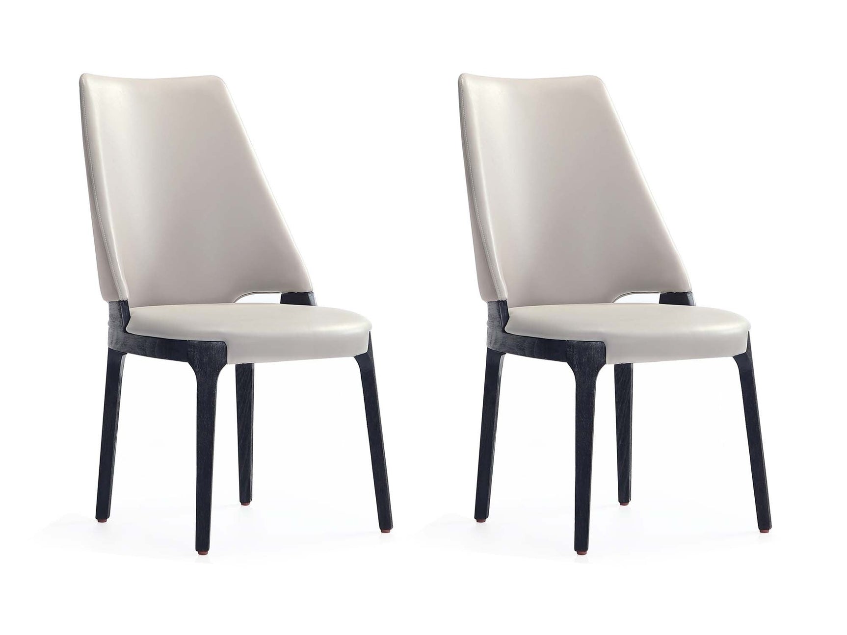 Kara Dining Side Chair in Light Grey (set of 2) - Ornate Home