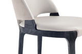 Kara Dining Side Chair in Light Grey (set of 2) - Ornate Home