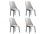 Kara Dining Side Chair in Light Grey (set of 4) - Ornate Home