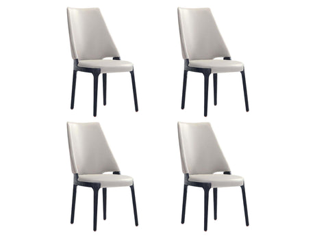 Kara Dining Side Chair in Light Grey (set of 4) - Ornate Home