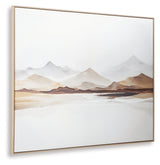 Karalen White/Gray/Brown Wall Art - Ornate Home