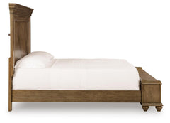 Karallin Medium Brown California King Panel Storage Bed - Ornate Home
