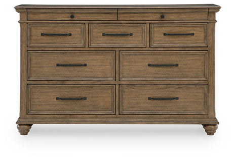 Karallin Medium Brown Dresser - Ornate Home