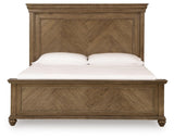 Karallin Medium Brown King Panel Bed - Ornate Home