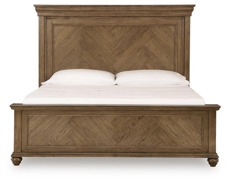 Karallin Medium Brown King Panel Bed - Ornate Home