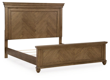 Karallin Medium Brown King Panel Bed - Ornate Home