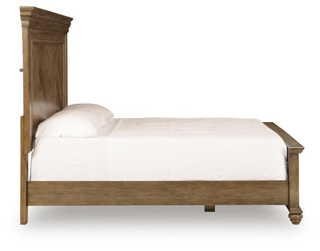 Karallin Medium Brown King Panel Bed - Ornate Home