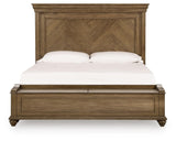 Karallin Medium Brown King Panel Storage Bed - Ornate Home