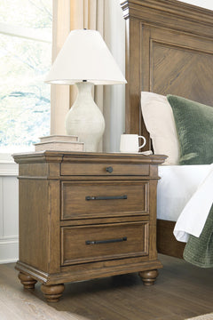 Karallin Medium Brown Nightstand - Ornate Home