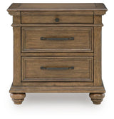 Karallin Medium Brown Nightstand - Ornate Home