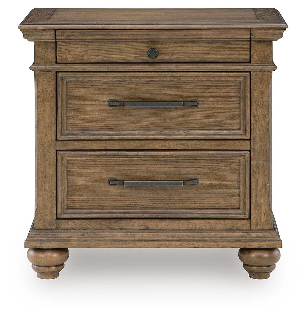 Karallin Medium Brown Nightstand - Ornate Home