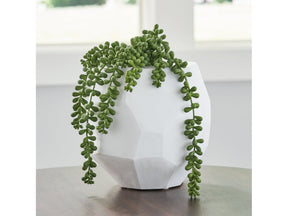 Karenton White Vase 7" (Online Special Price) - Ornate Home