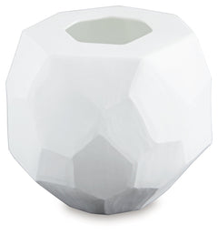 Karenton White Vase 7" - Ornate Home