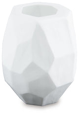 Karenton White Vase 9" - Ornate Home
