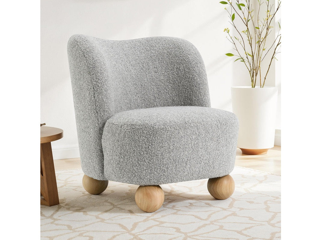 Karey Gray Accent Chair - Ornate Home