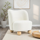 Karey White Accent Chair - Ornate Home