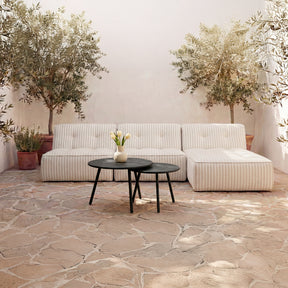 Kari Black Outdoor Nesting Coffee Table - Ornate Home