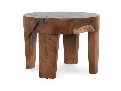 Kariba Natural Round Accent Table - Ornate Home