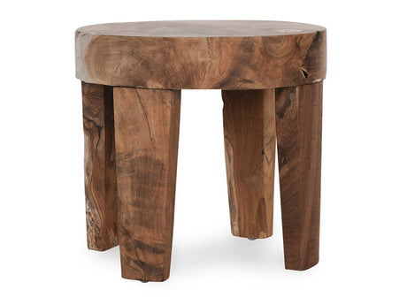 Kariba Natural Round Accent Table - Ornate Home