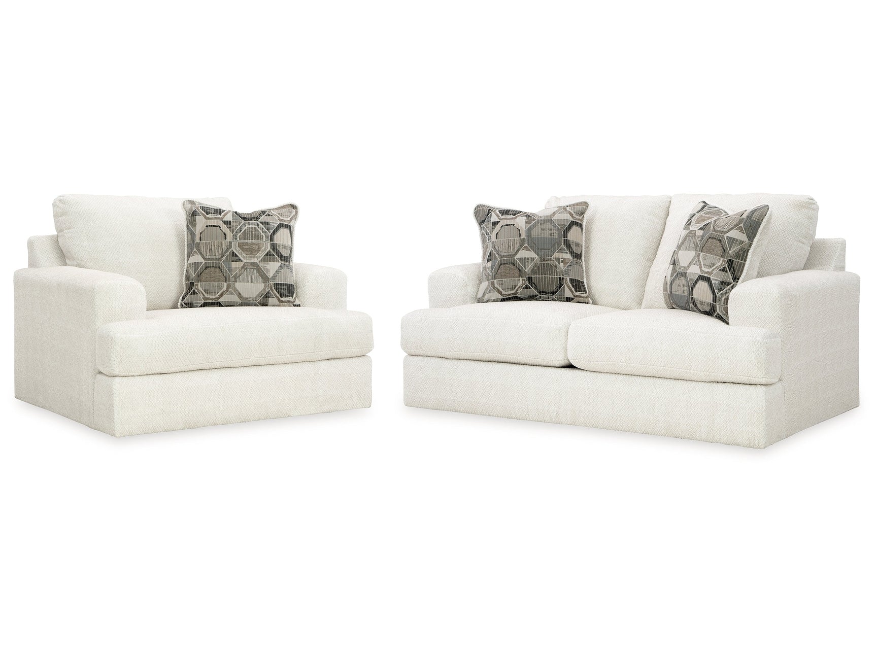 Karinne Linen Loveseat and Chair (Online Special Price) - Ornate Home